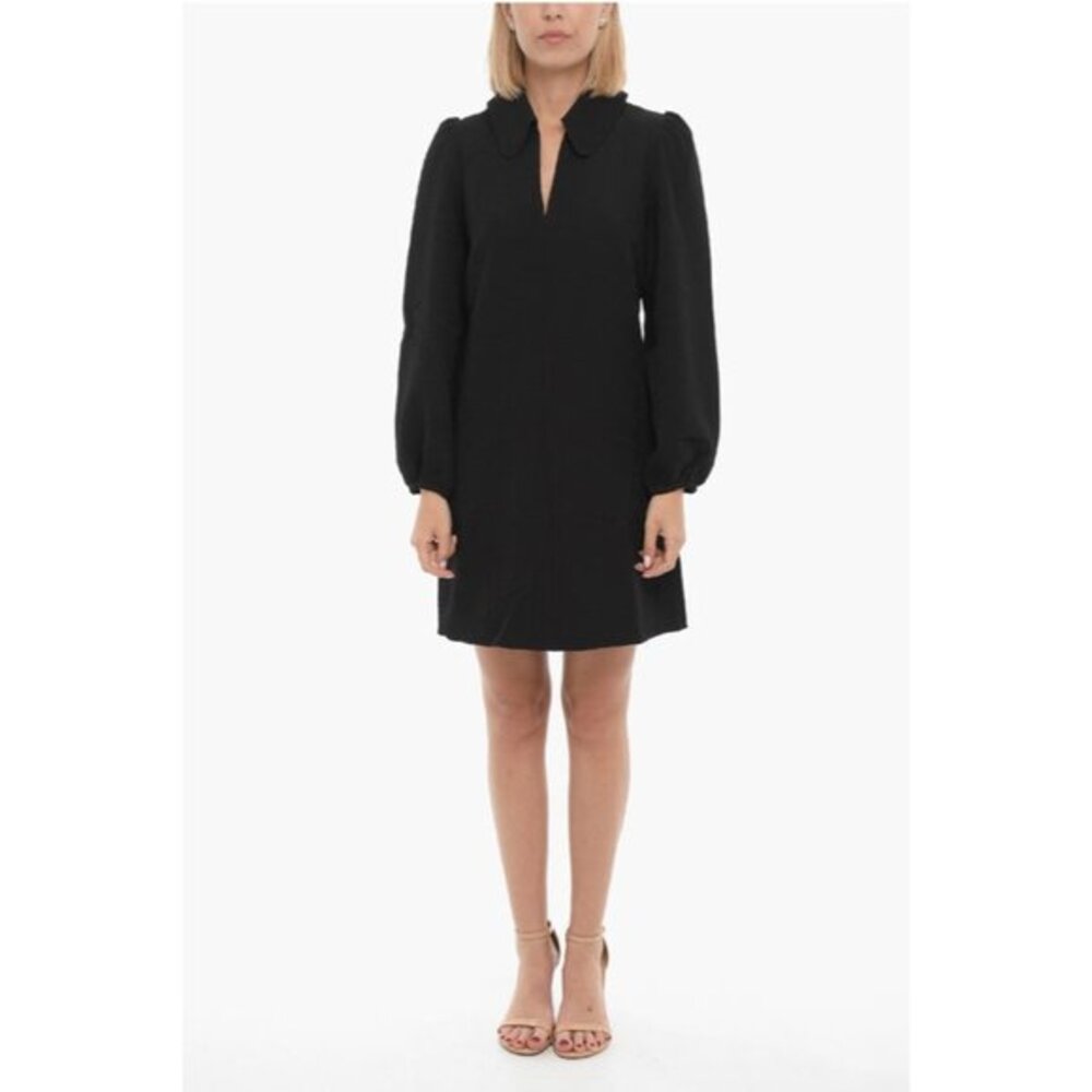SAMSOE SAMSOE LONG SLEEVE V-NECK MARGOT DRESS Size S